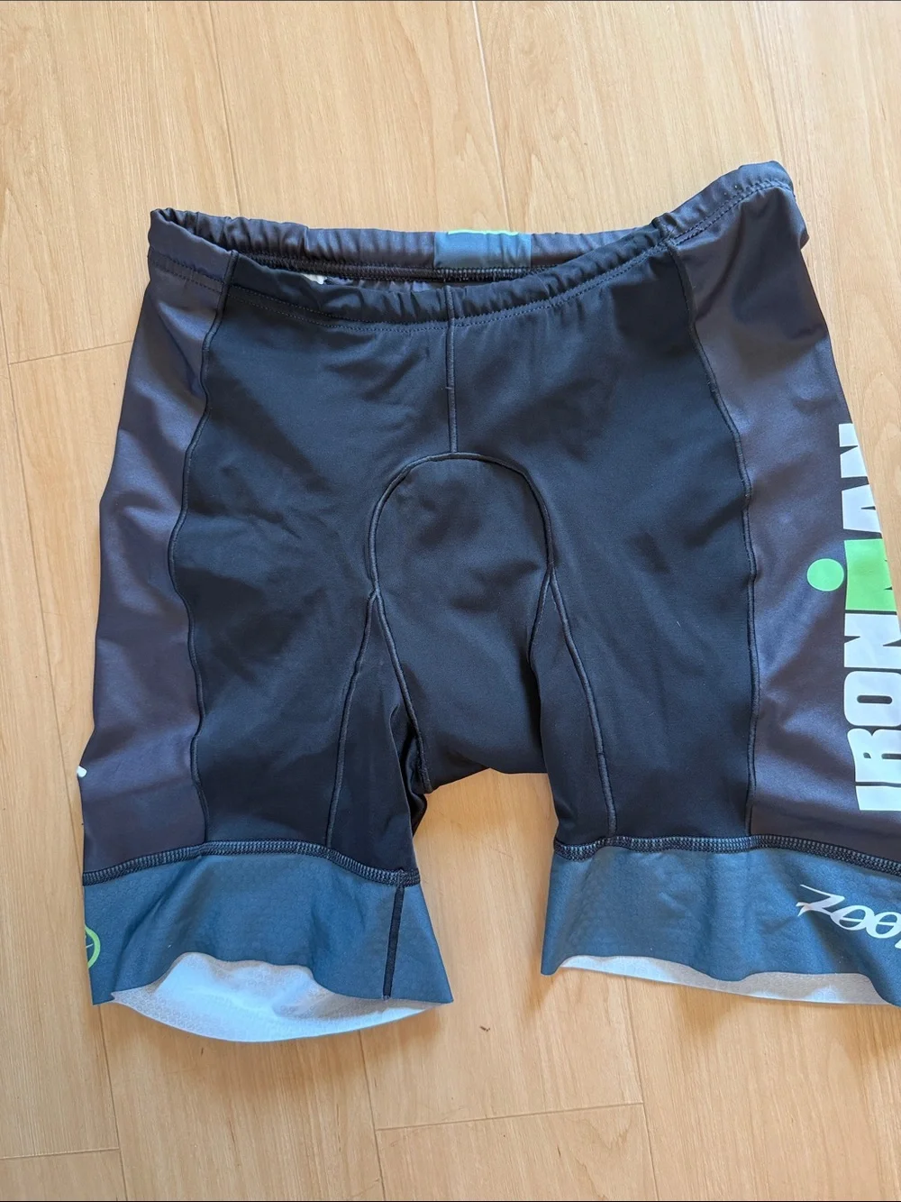 ZOOT IRONMAN MENS MULTISPORT TRIATHLON AUGUSTA 70.3 PADDED SHORTS BLACK LARGE